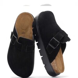 Project Cloud Benton Chunky Clog Mule Size 8 in Black Mono